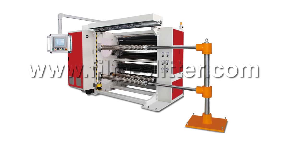 dual turret film slitting machine